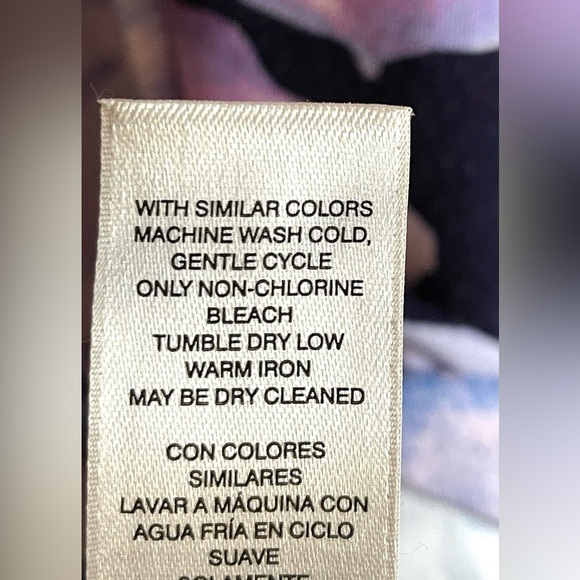 CHICO’S Blue Floral Sleeveless Maxi Dress Hi-Low Hem Stretch Sz 2 (L) NWOT - Picture 7 of 10